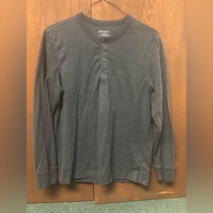 UNTUCKit Charcoal Henley Shirt